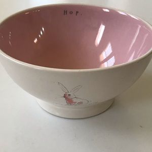 New Rae Dunn hop easter rabbit springtime bowl